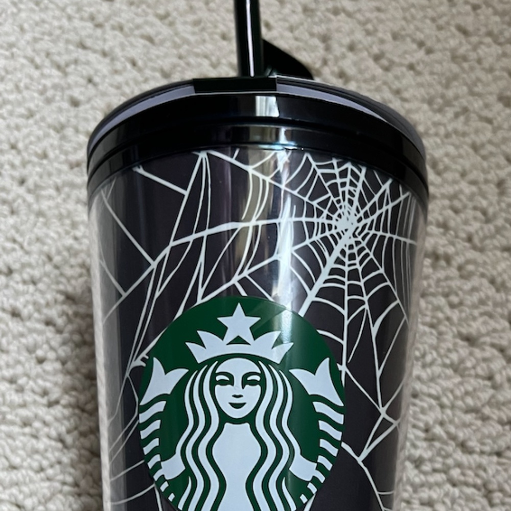brand new starbucks 2021 halloween grande tumbler glow in the dark